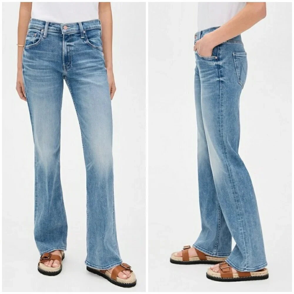 💕MOTHER💕 The Bookie Sneak Jeans ~ Eye Of The Tiger 29 NWOT - Picture 2 of 16